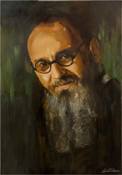 San Maximiliano Kolbe Óleo sobre tela, 92 x 73