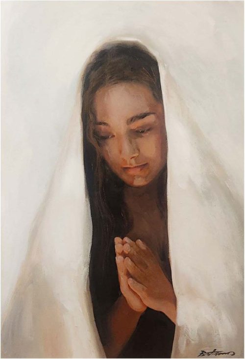 Vi,rgen María Oleo sobre tela, 100 x 81