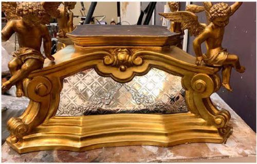 Cristo, baldaquino, peana y Sagrario Parroquia del Corpus Christ1, Barcelona