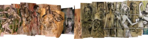 La Divina Comedia, Entrada al purgatorio mixta sobre papel 2,5x33