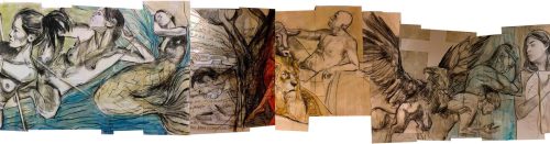 La Divina Comedia, Entrada al purgatorio mixta sobre papel 2,5x33